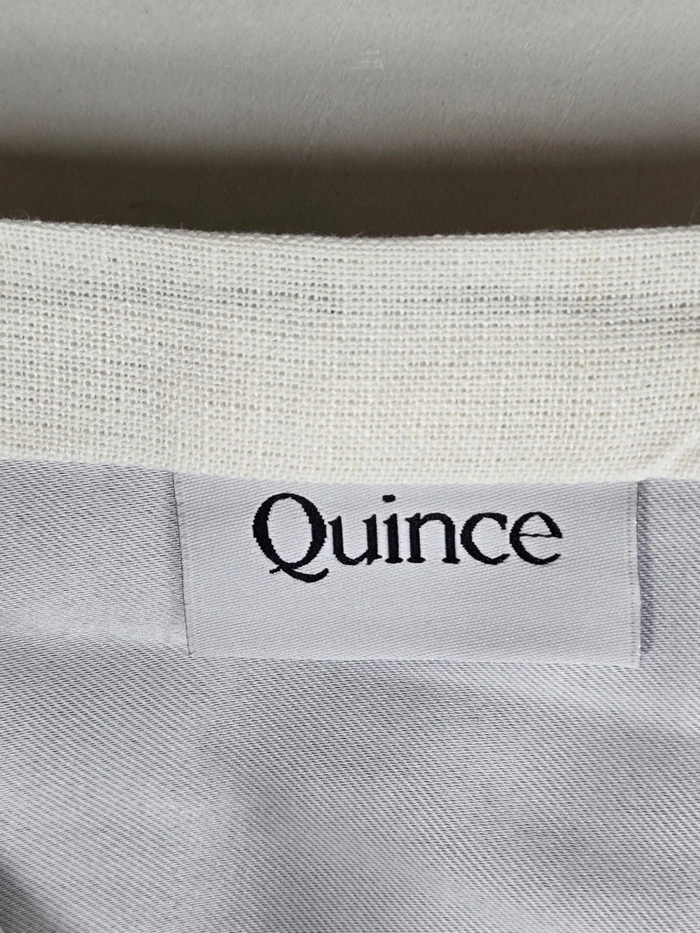 NWT QUINCE Set 2 48x84 Coastal Stripe Linen Cotton True Blackout Curtains 9199